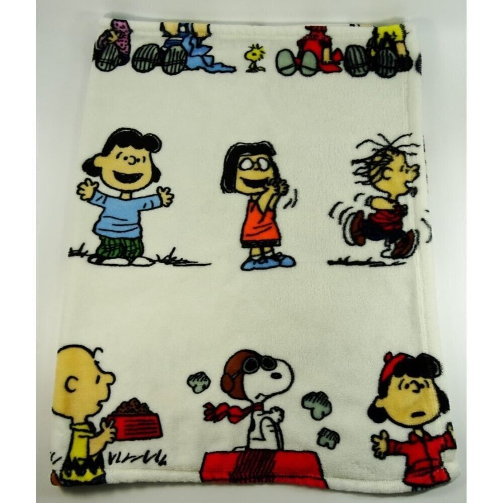 Peanuts Fleece Blanket Remind 40x25 Charlie Brown Lucy